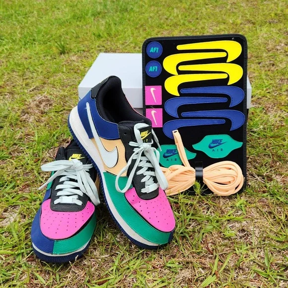 Nike | Shoes | Nike Air Force 1 Mulitcolor Black Grey White  display picture 3